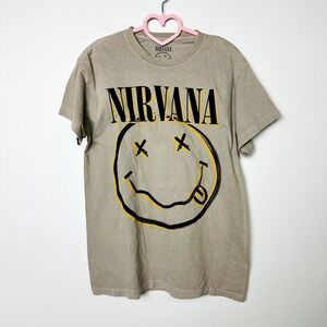 Nirvana NWOT Smiley Face Shirt unisex Size Medium